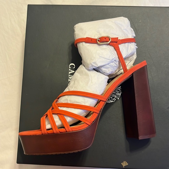 New Vince Camuto candy coral heels… orange like - Picture 1 of 3